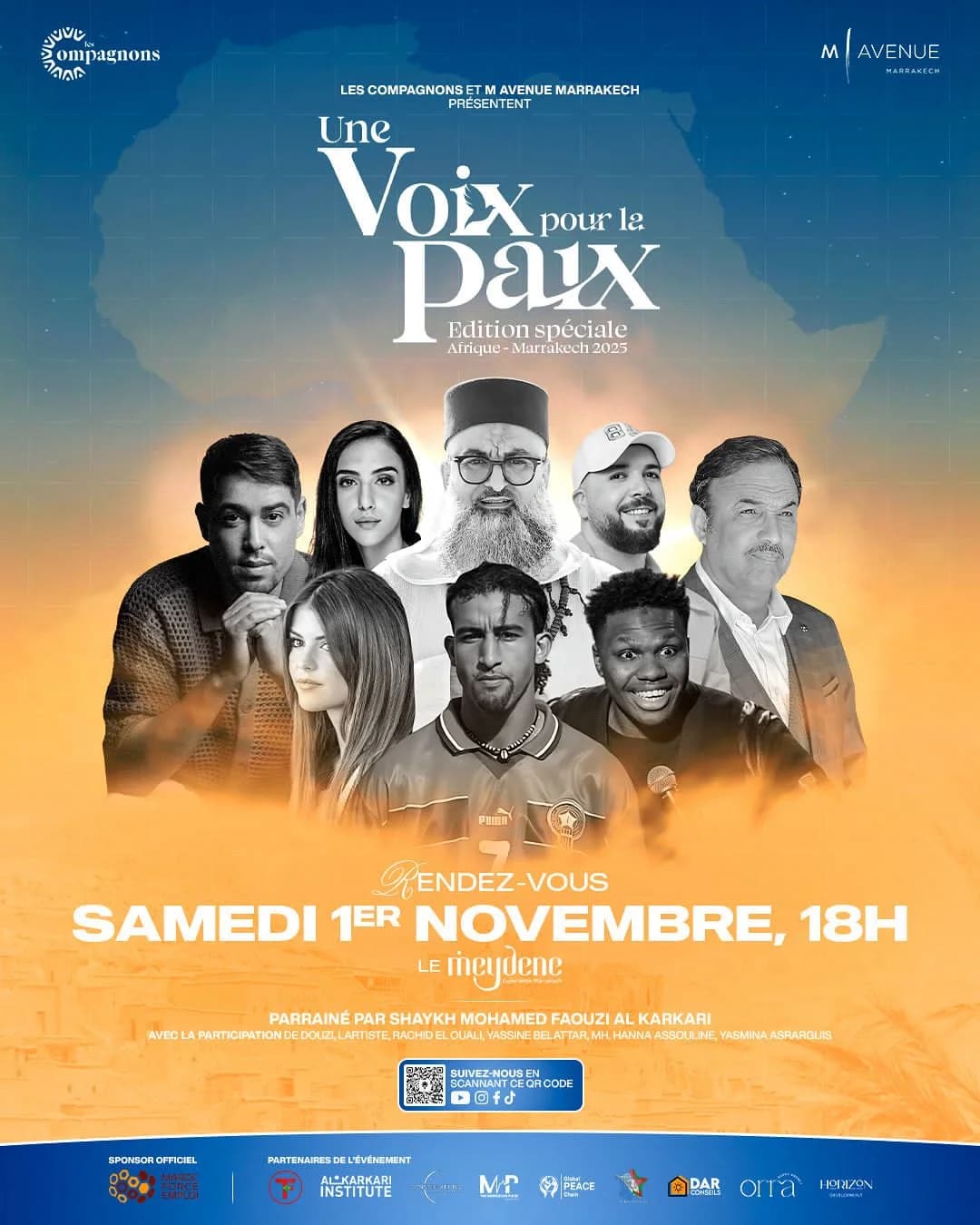Affiche officielle de l'édition spéciale Afrique d'Une Voix pour la Paix